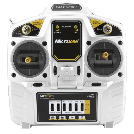 MicroZone MC6C Modellflugzeug-Fernsteuerung mit 2,4G